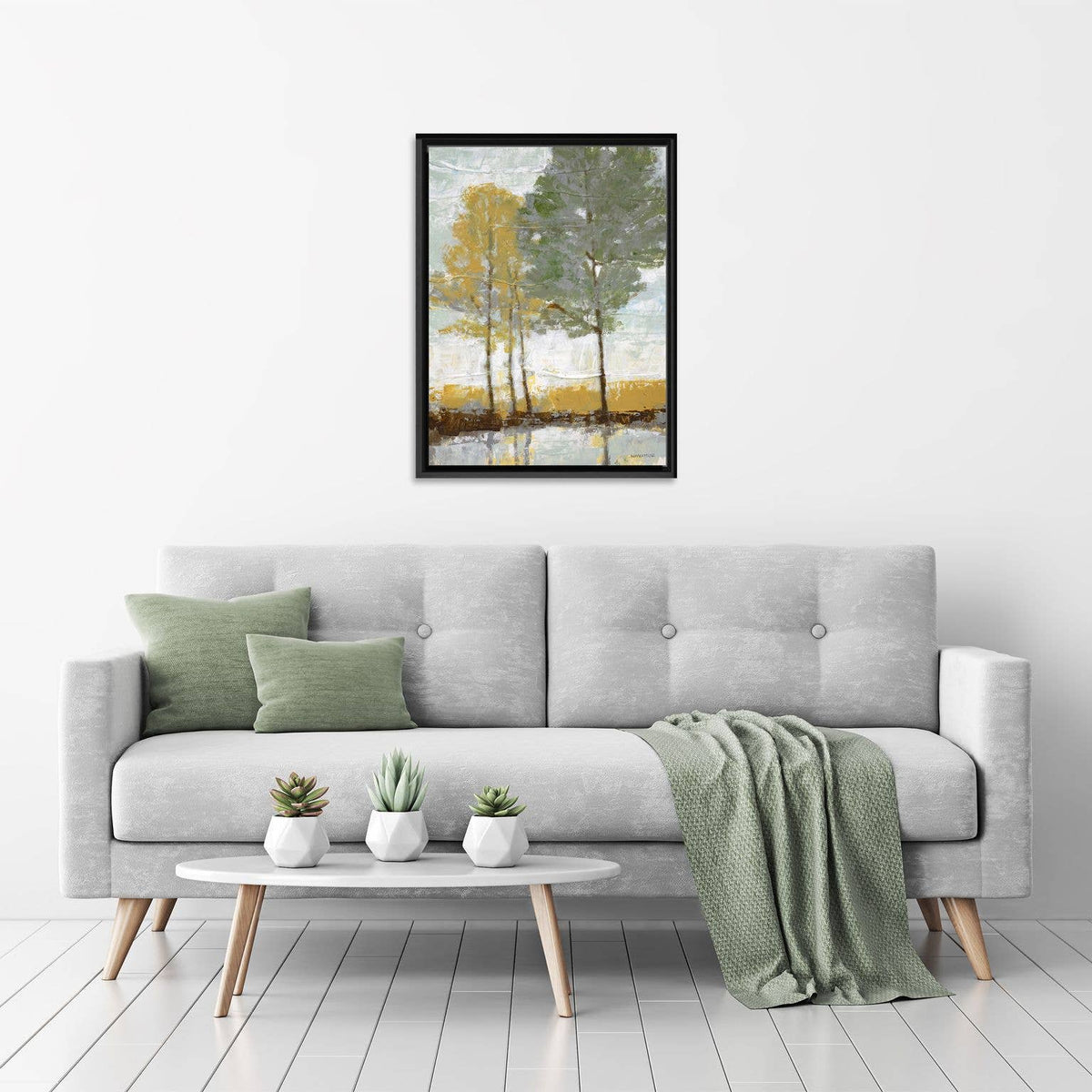 Lakeside View II Framed Canvas Wall Art by Norman Wyatt Jr.