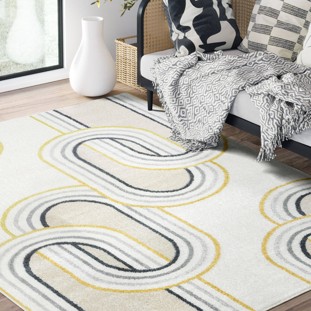 Abani Rugs Deco Modern Links Area Rug