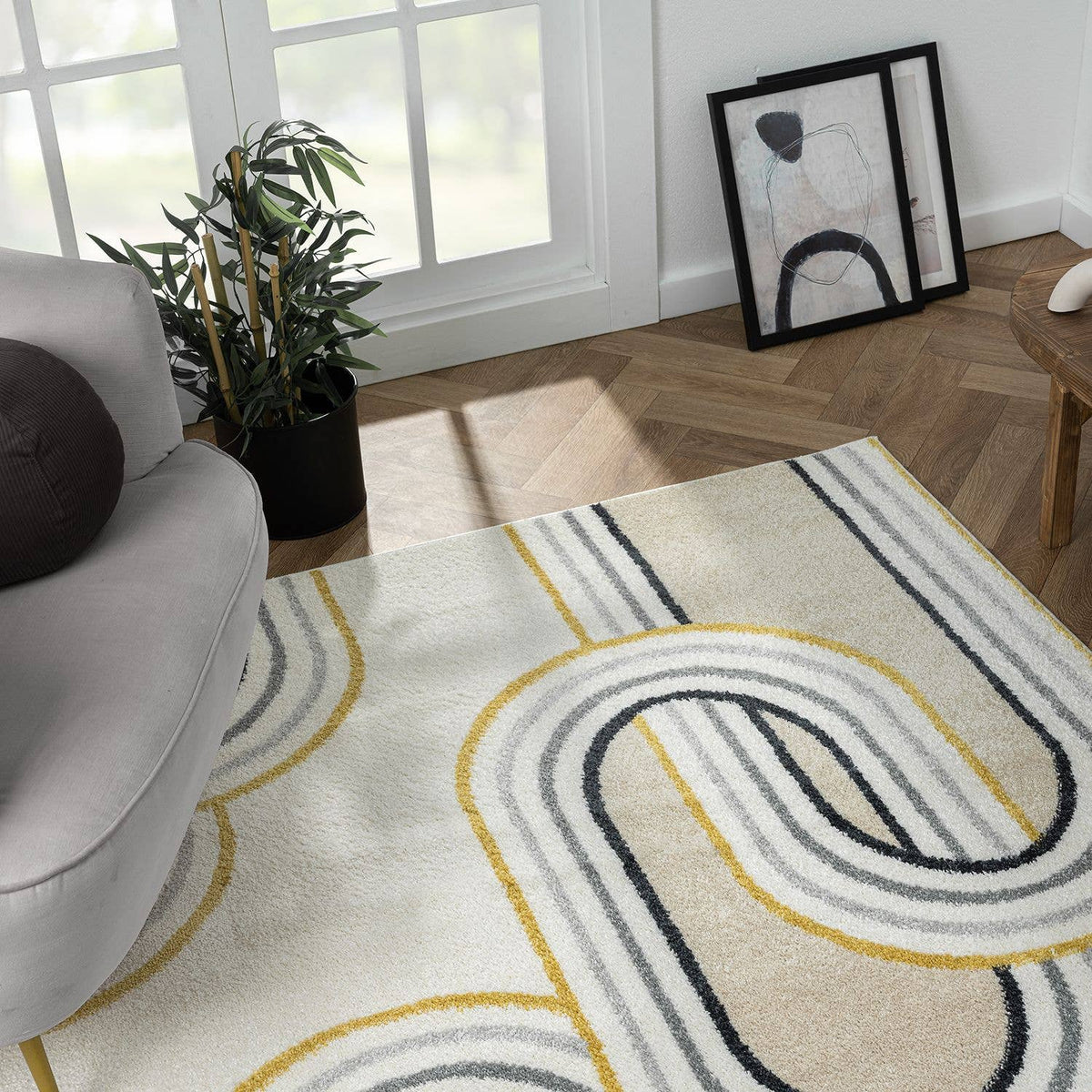 Abani Rugs Deco Modern Links Area Rug