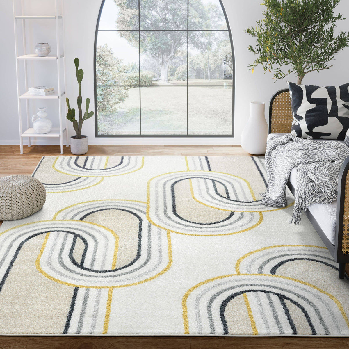 Abani Rugs Deco Modern Links Area Rug