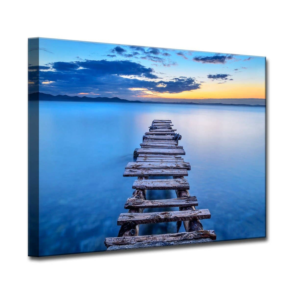 'Pier' Wrapped Canvas Wall Décor