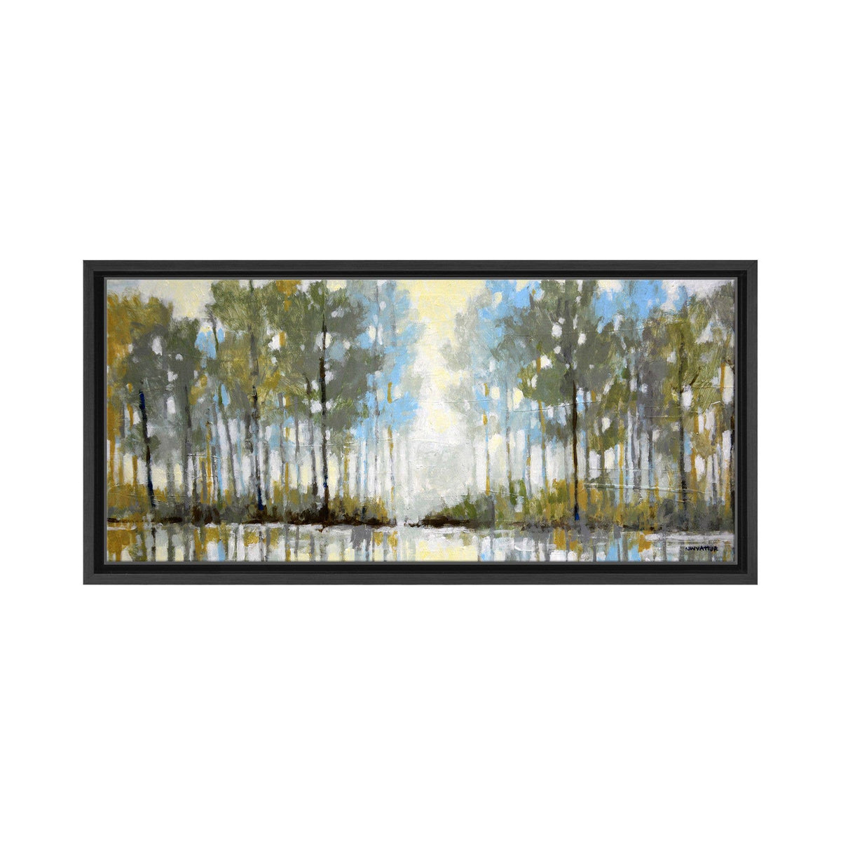 Lakeside View III Framed Canvas Wall Art by Norman Wyatt Jr.