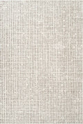 Oliver Modern Cream Brown Textured Crosshatch Area Rug