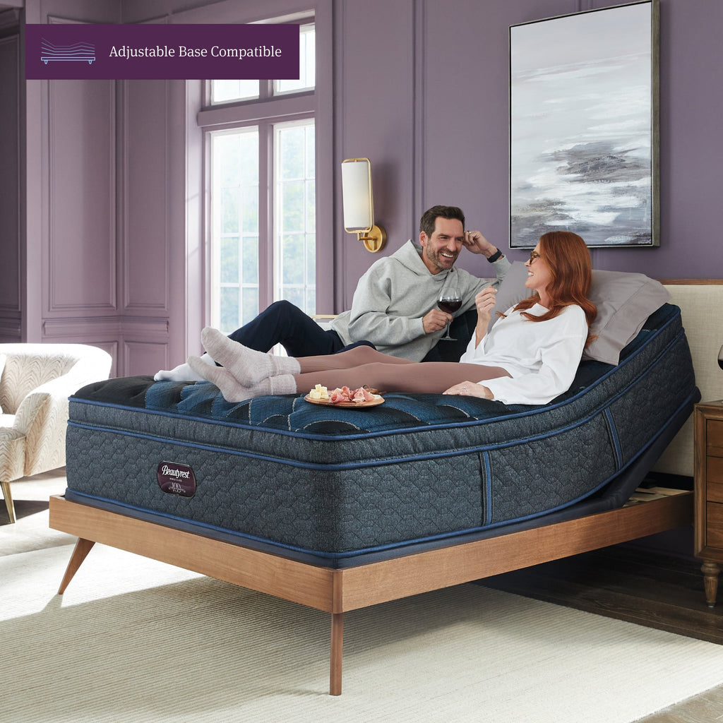 Beautyrest World Class L4 Plush PT on adjustable base
