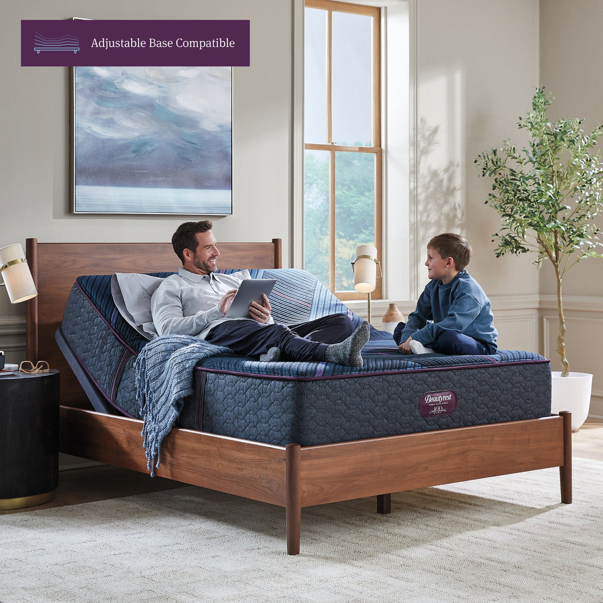 Beautyrest World Class L3 on adjustable base