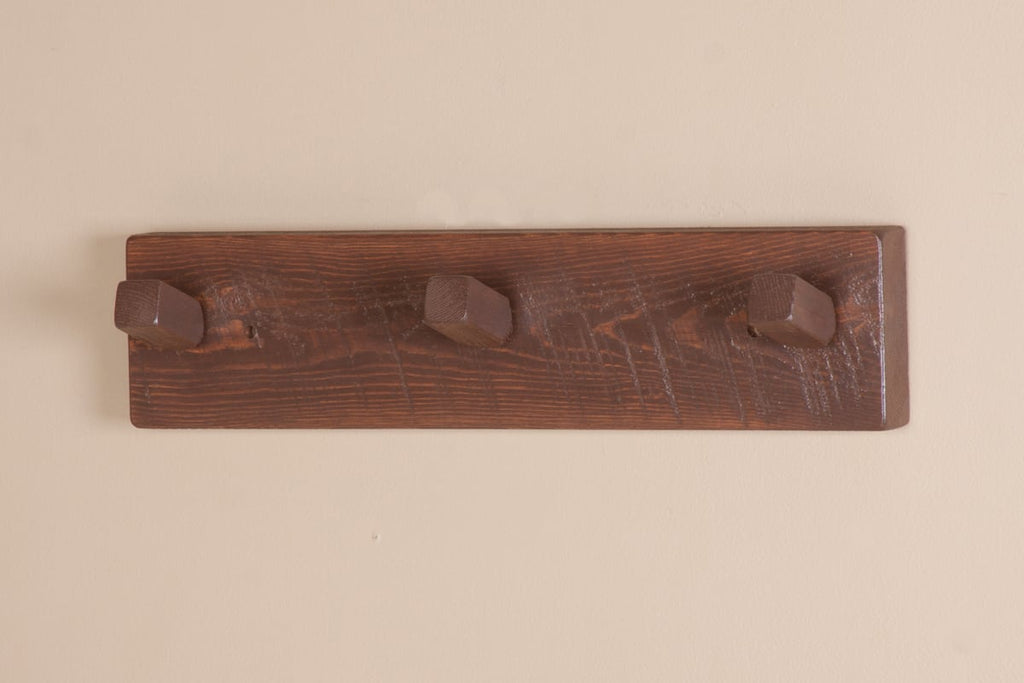 Barnwood Coat Rack 24 inch dark