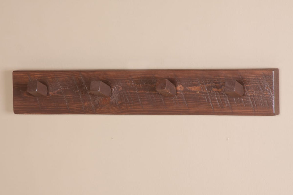 Barnwood Coat Rack 36 inch dark