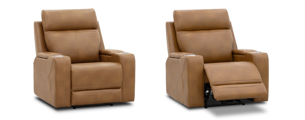 Bronze Cinema loveseat with console