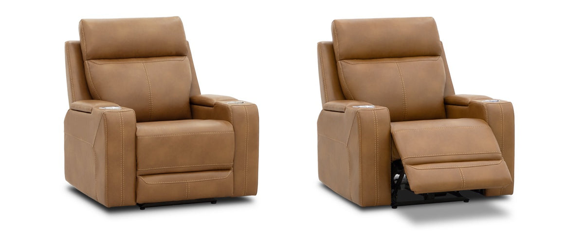 Bronze Cinema loveseat with console