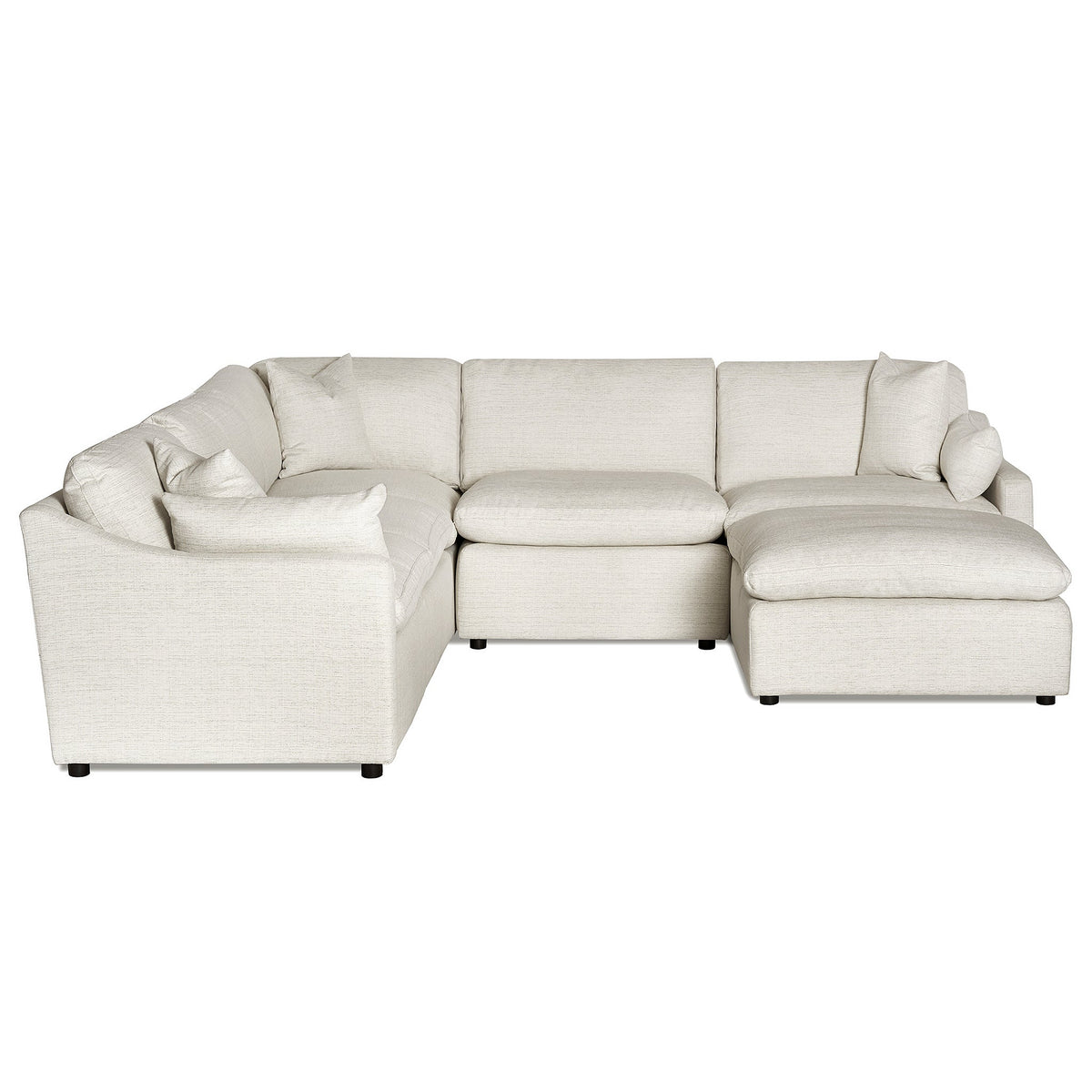 My Cloud Slope 4 Piece Straight + 2 Ottomans