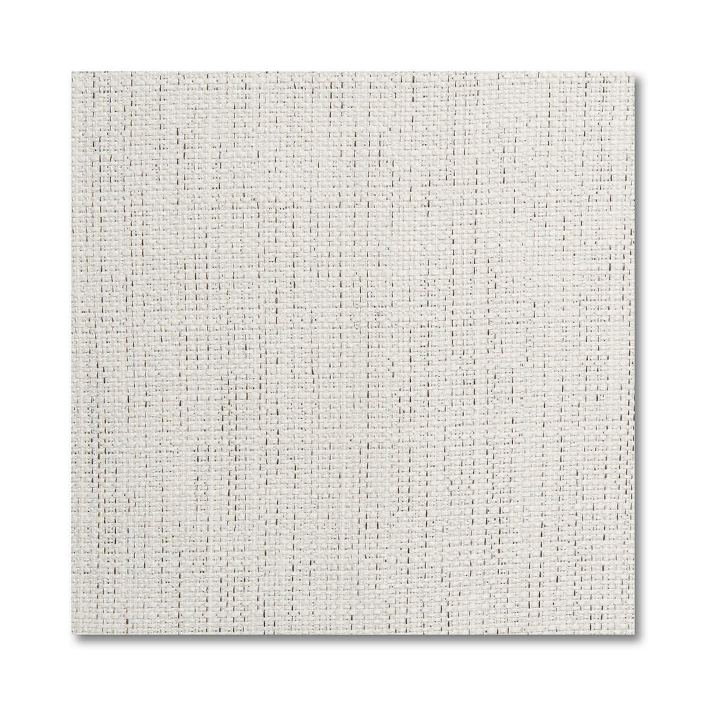 Sample of My Cloud Slope 4 Piece Straight fabric in white with a subtle grid-like textured pattern created by horizontal and vertical threads.