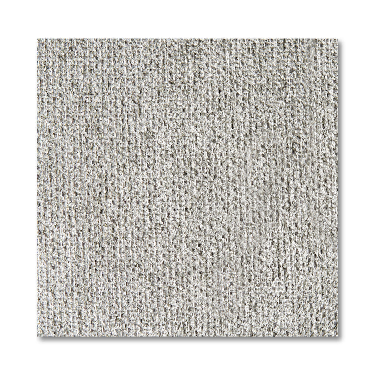 Close-up of a textured light grey carpet sample shows a consistent, tightly woven pattern with subtle shading, offering ultra-plush comfort for modern luxury. Clean edges perfectly complement a Millenium 4 Piece Right L sectional sofa.