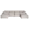 My Cloud Slope 4 Piece Straight + 2 Ottomans