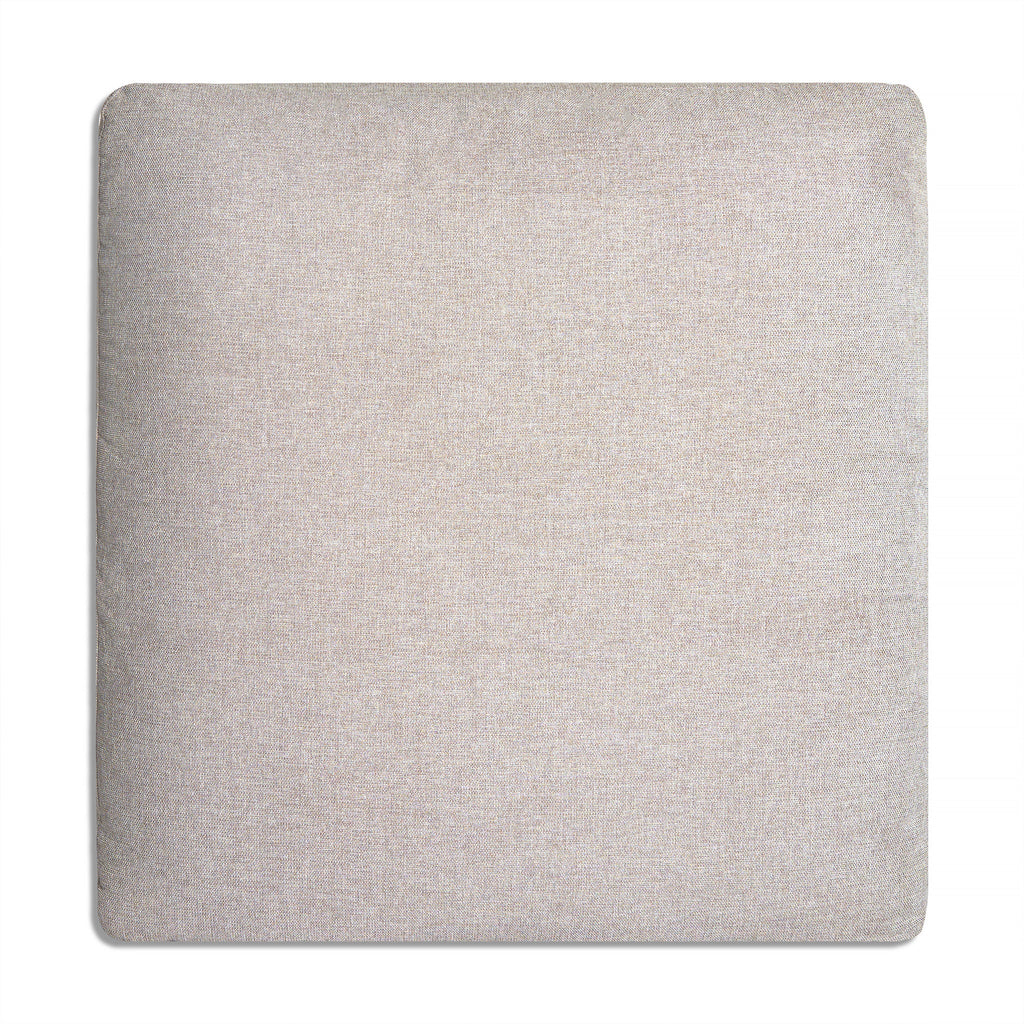 Experience the ultimate in comfort with our Square beige fabric cushion, reminiscent of a My Cloud Slope 40 Ottoman embrace. Crafted for smooth texture and plush support, it complements any customizable furniture set seamlessly.