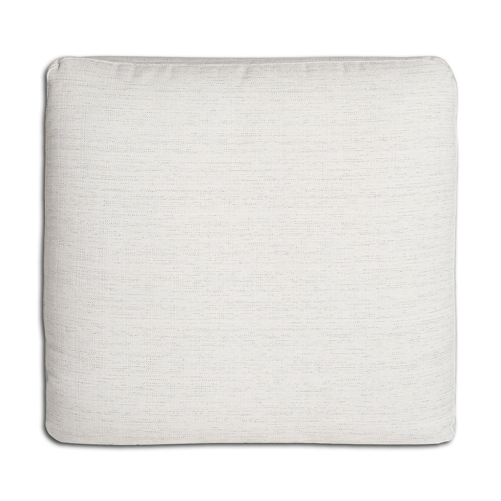 The My Cloud / Slope Arm is a cream-colored, square cushion with subtle texture and rounded edges, displayed on a white background. It complements any comfortable sectional with its clean and simple design effortlessly.