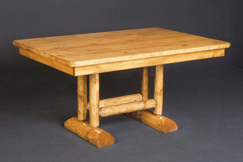 Log Trestle Table