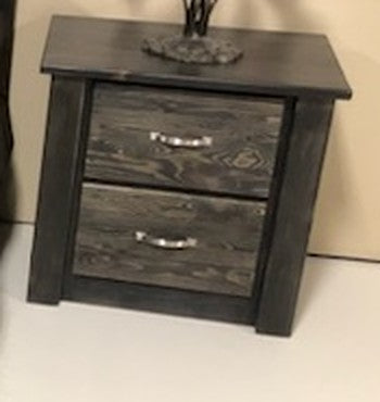 Majestic Pines 2 Drawer Nightstand - Black