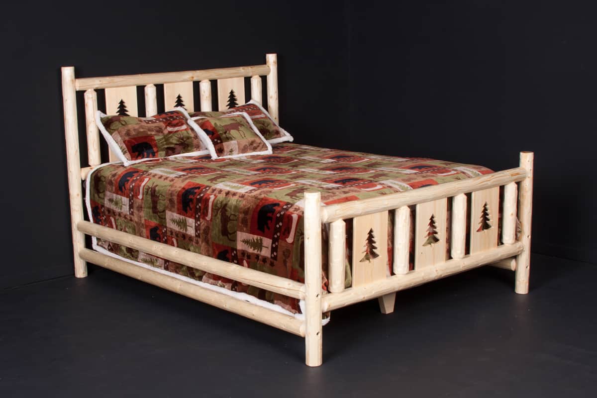 Montana Headboard on log bed