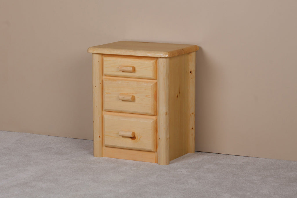 Northwoods Log Nightstand