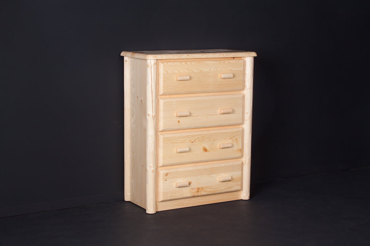Northwoods 4 Drawer Chest - clear finish