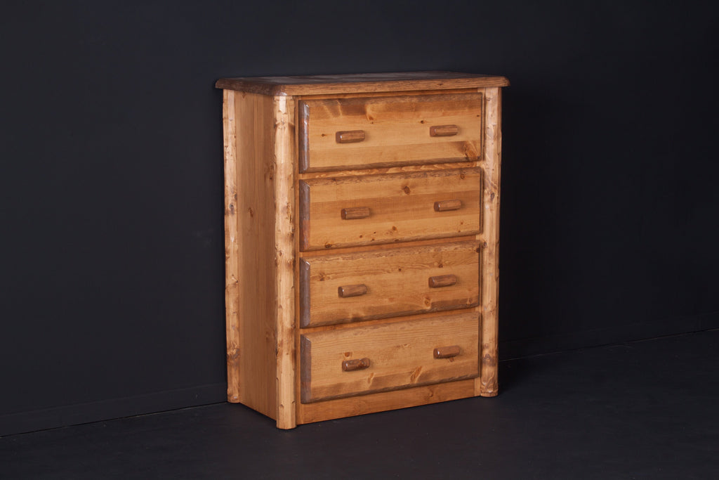 Northwoods 4 Drawer Chest - honey pine finish