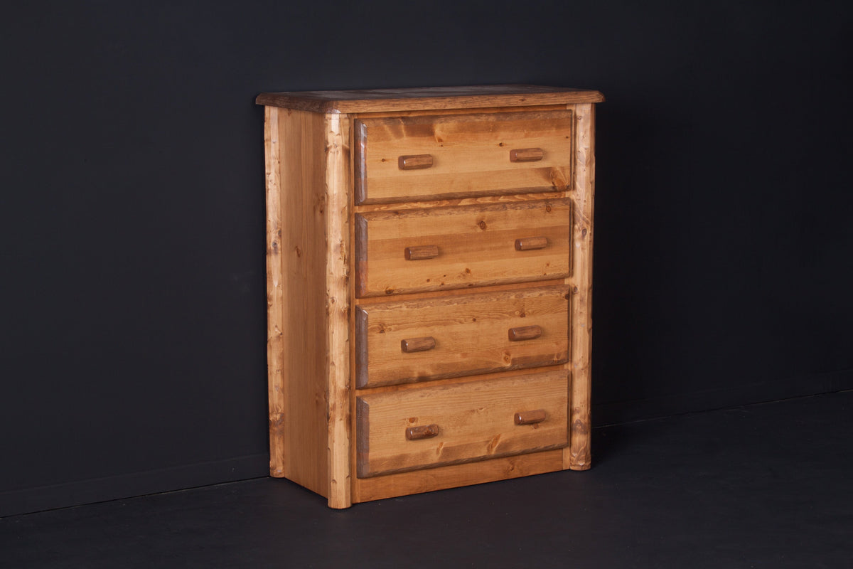 Northwoods 4 Drawer Chest - honey pine finish