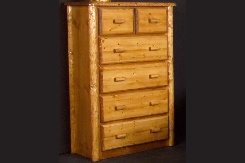 Northwoods 6 Drawer Chest - honey pine finish