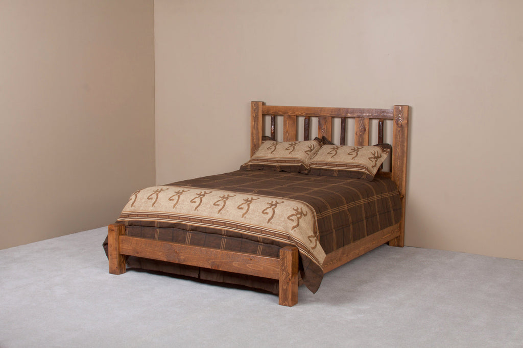 Rustic River Bed low-profile footboard