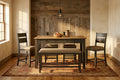 Harvest Hollow dining set staged in a warm dining room