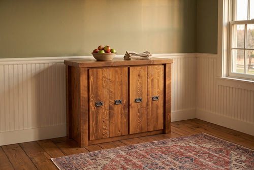 Barnwood Buffet staged in a farmhouse dining room