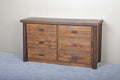 Sawtooth Hickory 6 Drawer Dresser