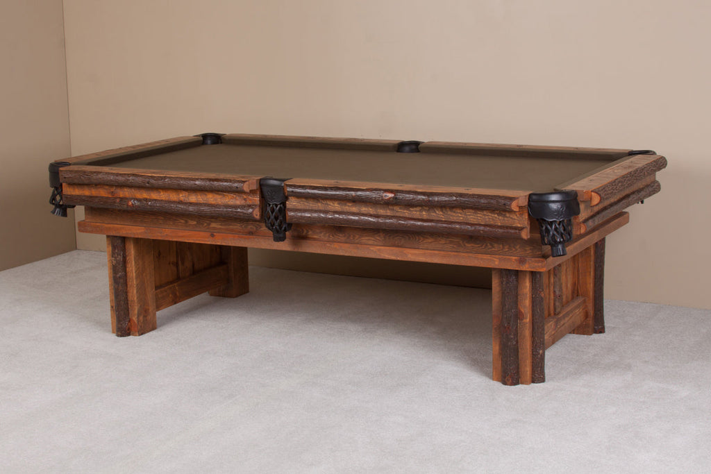 Sawtooth Hickory Billiard Table