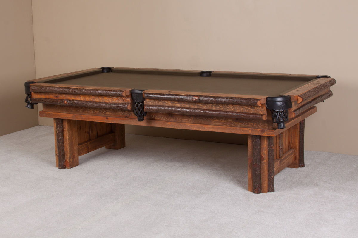 Sawtooth Hickory Billiard Table