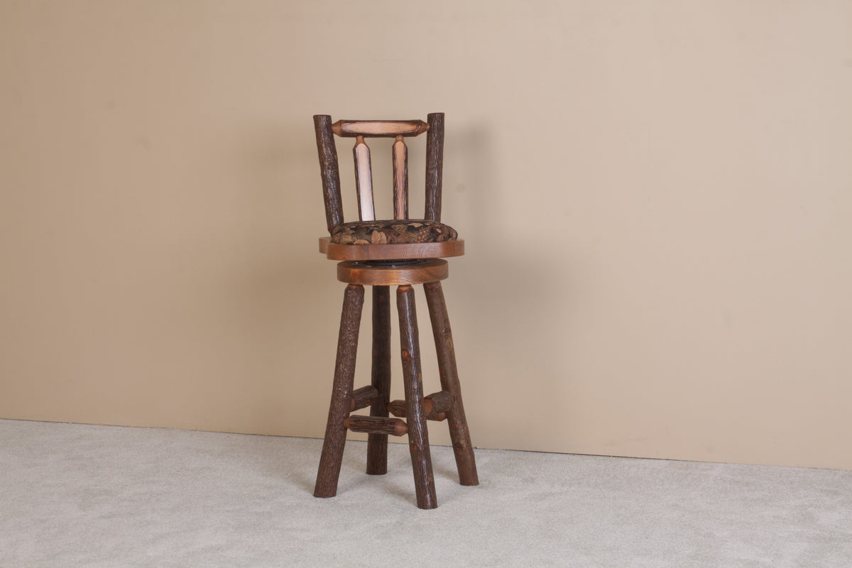 Sawtooth Hickory 30 inch Upholstered Bar Stool