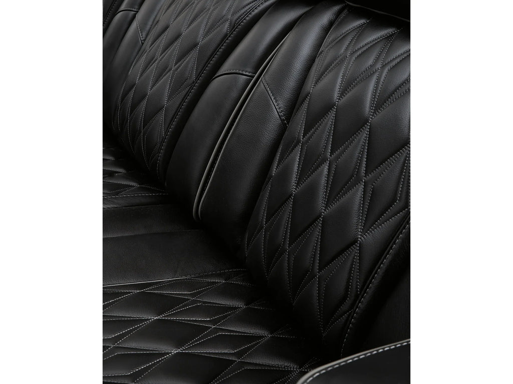 Obsidian Dual Power Leather Reclining Sofa