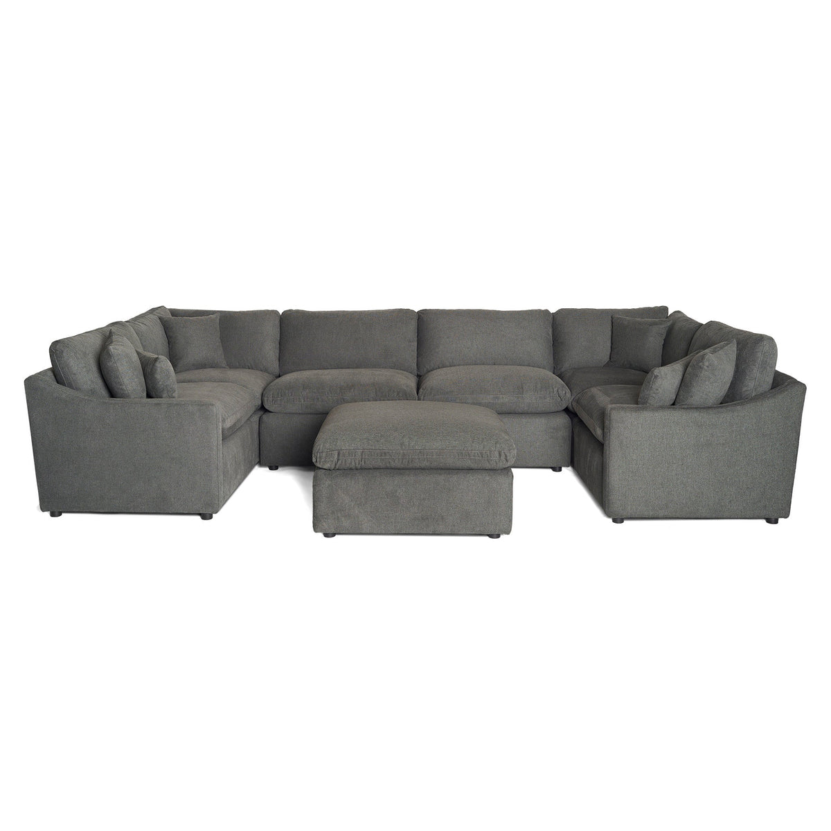 My Cloud Slope 4 Piece Straight + 2 Ottomans