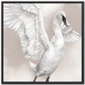 Graceful Swan in Neutral I canvas wall art