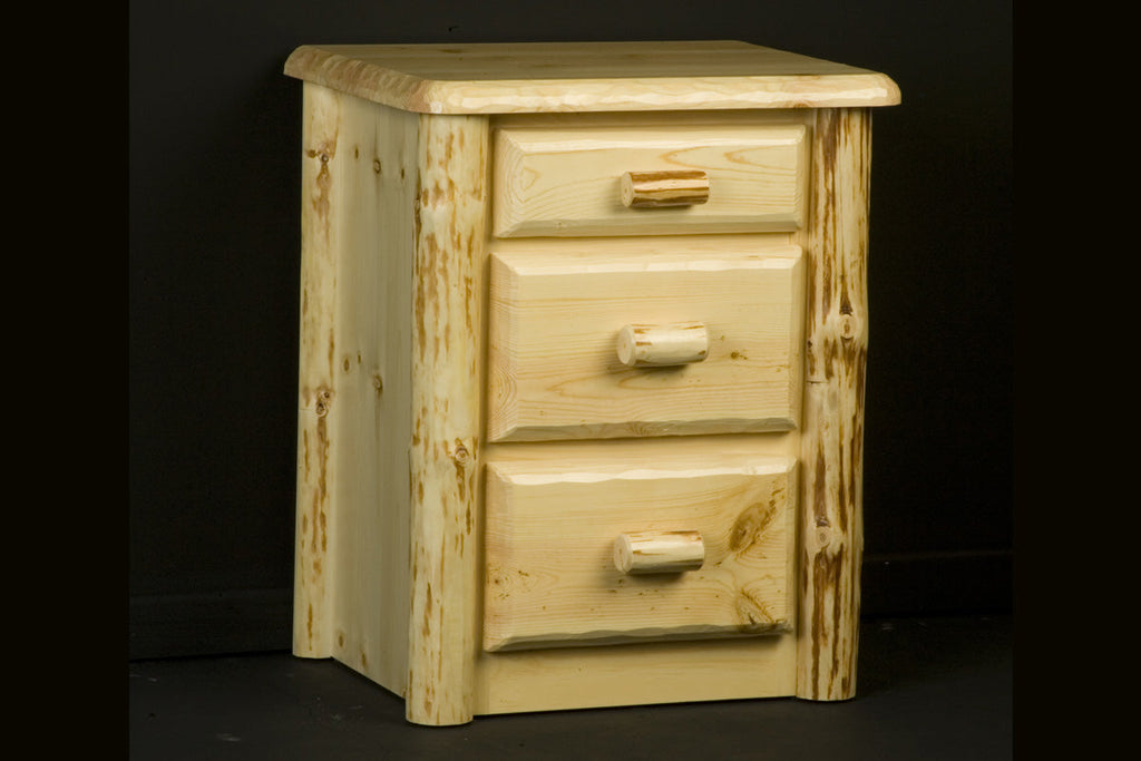 Wilderness Log Nightstand
