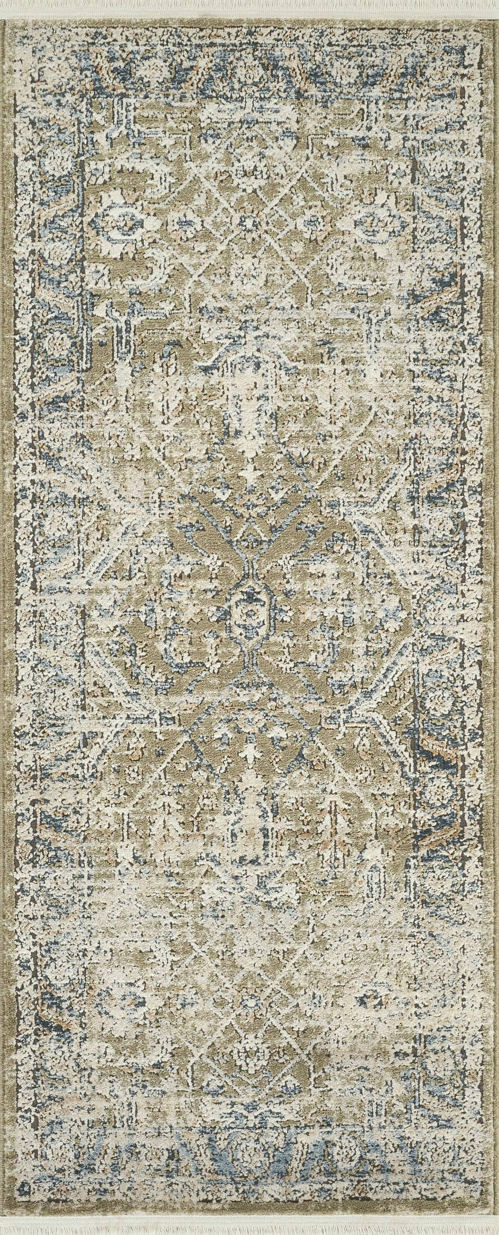 Abani Savoy Vintage Green Blue Area Rug