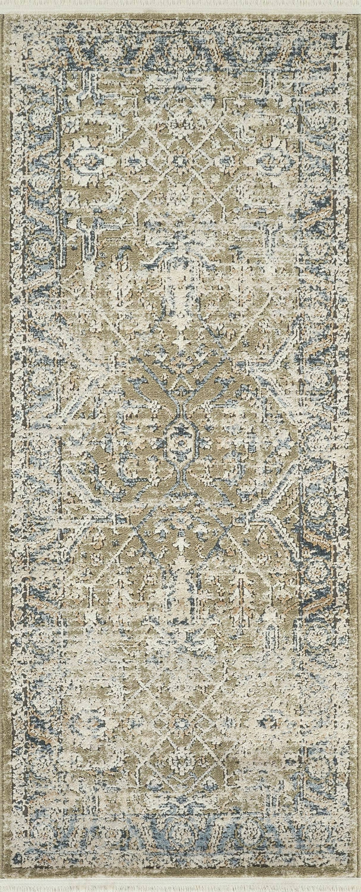 Abani Savoy Vintage Green Blue Area Rug