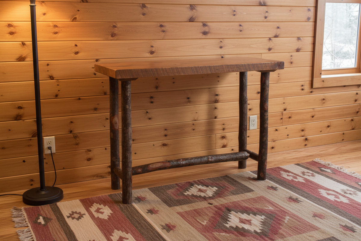 Sawtooth Hickory Sofa Table