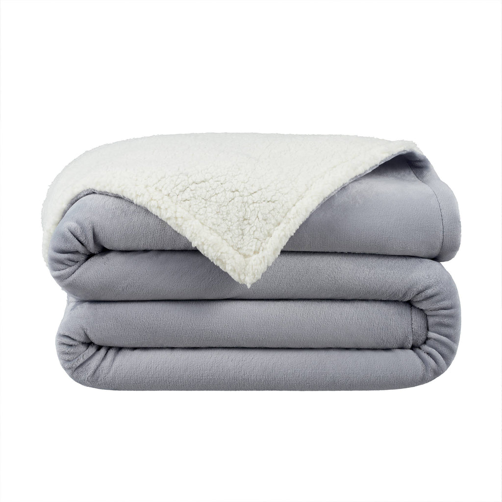 Sherpa Throw Blanket, Case of 4, Reversible, Color options