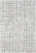 Abani Viva VIV130A Neutral Beige Grey Crosshatch Area Rug