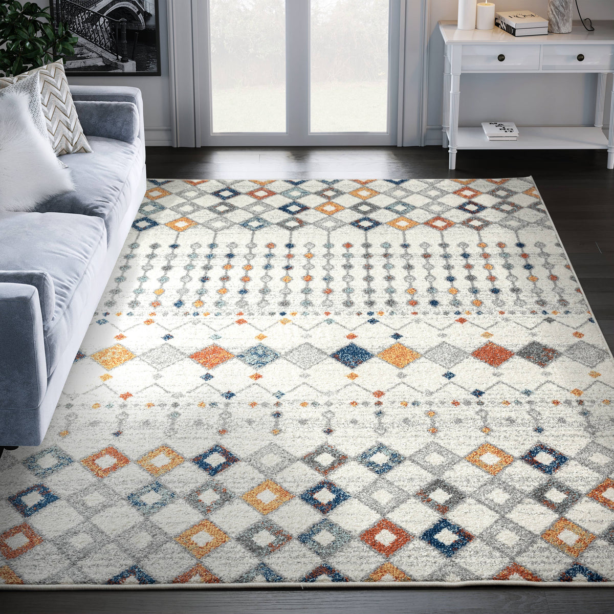 Abani Casa CAS150A Moroccan Multi-Color Area Rug