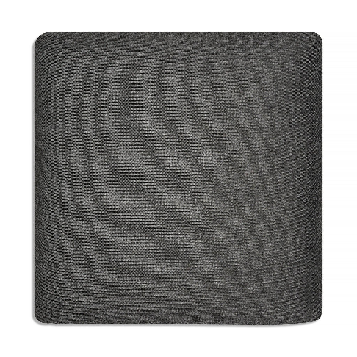 A gray My Cloud / Slope Arm cushion with a smooth fabric surface, reminiscent of a comfortable sectional, rests against a plain white background.