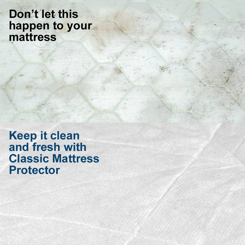 Classic Mattress Pad Protector - Bed Size Options