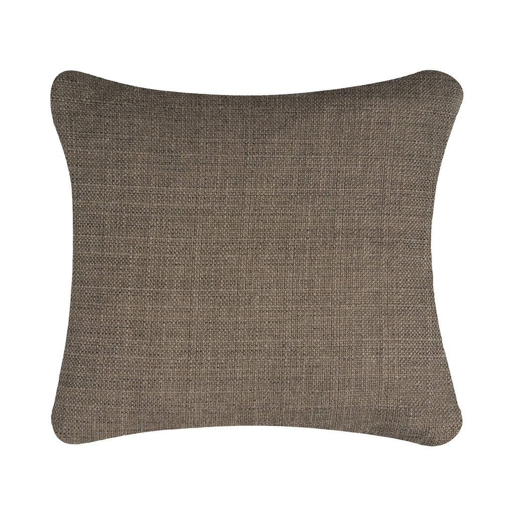 The My Cloud Slope Pillow is a square, brown cushion with textured, performance polyester fabric and a woven look. Filled with premium down & feather for comfort and slightly rounded corners for a cozy appeal, its ideal for home decor or relaxation.