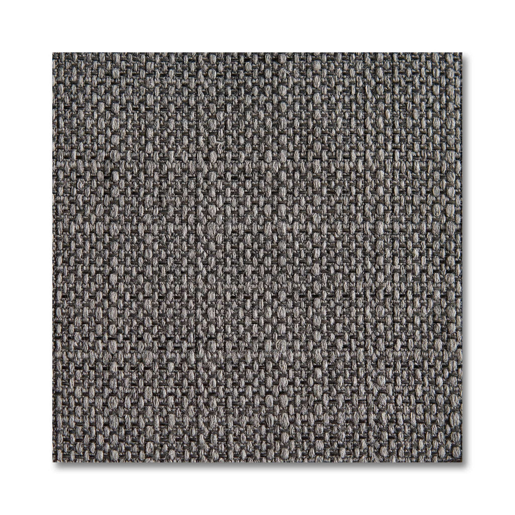 The My Cloud Slope Pillow features a fabric swatch in performance polyester, woven with dark and light gray threads. Its grid-like pattern creates subtle contrast while maintaining durability and comfort.