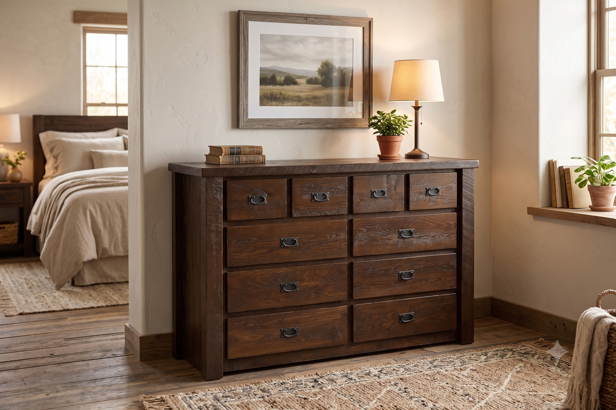 Barnwood 10 Drawer Chesser