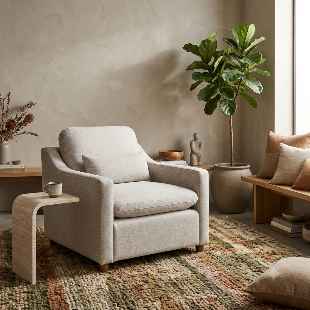 My Cloud Slope Chair — Ivory